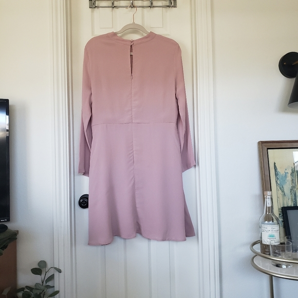 Nanette Lepore Pink Mock Neck Embroidered Dress - Picture 11 of 15